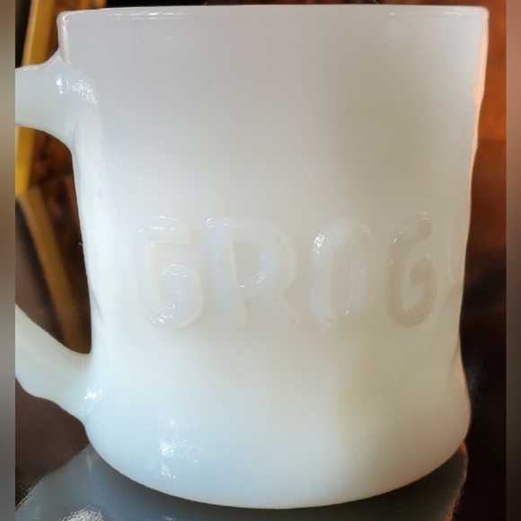 1970s "Grog" BC Comics Milk Glass Mug - Picture 2 of 6